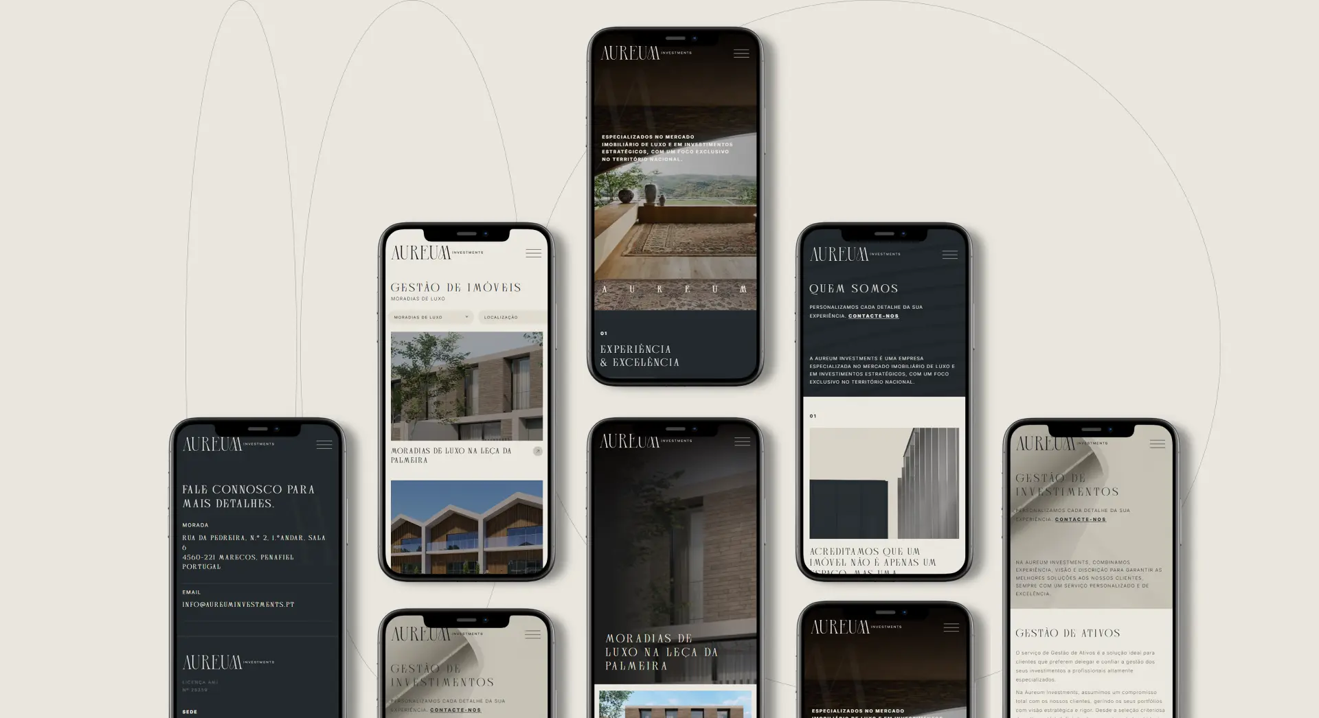 Desenvolvimento de website para imobiliária de luxo