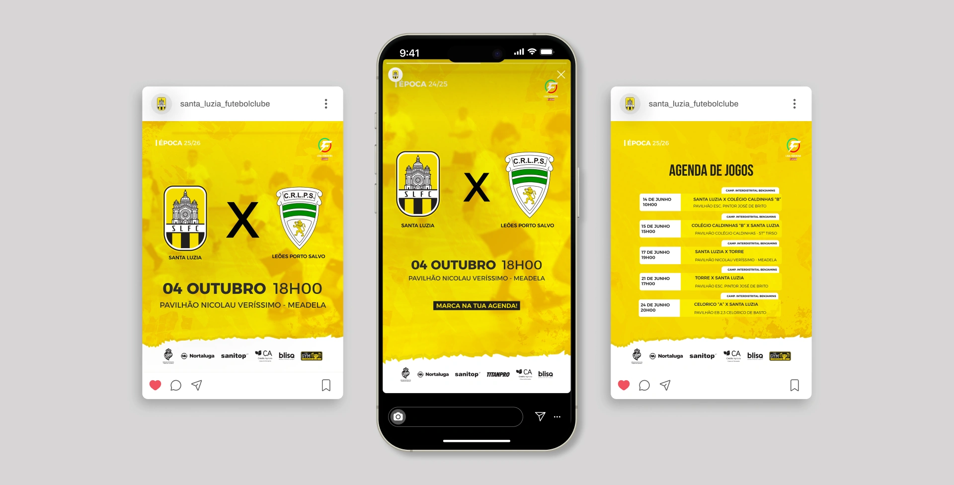 Santa Luzia FC - Agenda de Jogos