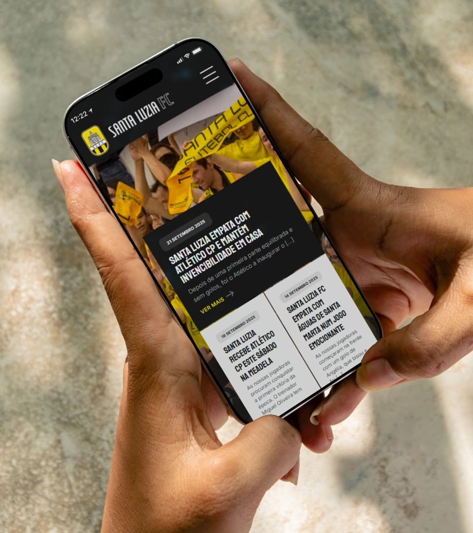 Santa Luzia FC - Website responsivo